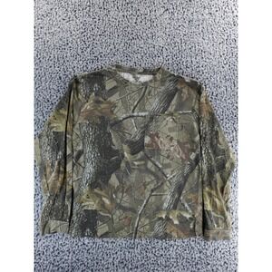 Outfitters Realtree Camo Long Sleeve Pocket T-Shirt Men's Size M